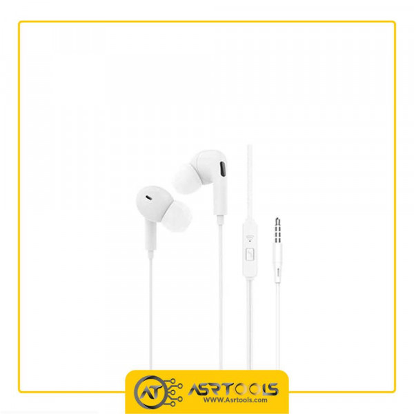 Фото - Навушники вкладиші дротові Denmen DR06 3.5mm 1.2 м White (DE-DR06-WH)