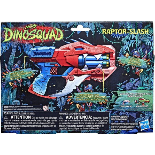Фото - Бластер багатозарядний Hasbro DINO SQUAD "Раптор Слєш" (F2475)