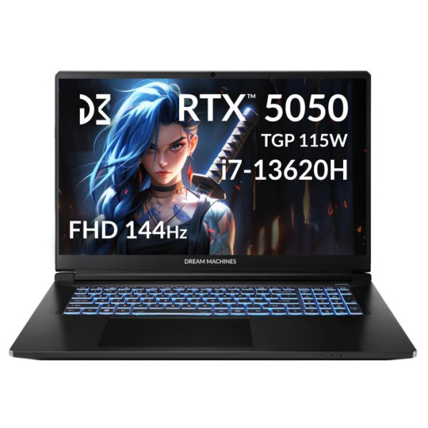 Фото - Ноутбук ігровий Dream Machines CI7-13620H (RG5050-17UA27) Black