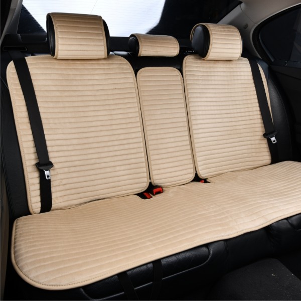Фото - Комплект накидок на сидіння автомобіля CarLife Sport biege (SC10304)