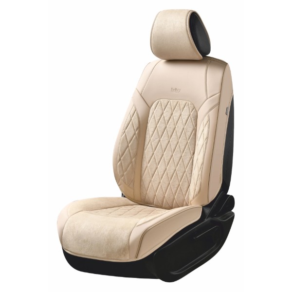 Фото - Комплект накидок на сидіння автомобіля Beltex 3D Malibu beige (BX89500) Фото - Комплект накидок на сидіння автомобіля Beltex 3D Malibu beige (BX89500)