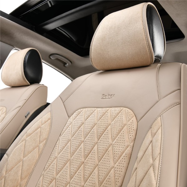 Фото - Комплект накидок на сидіння автомобіля Beltex 3D Malibu beige (BX89500)