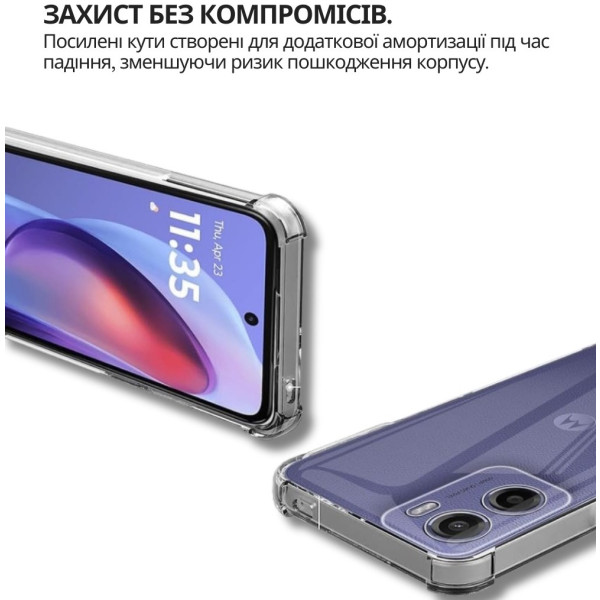 Фото - Чехол для смартфона BeCover Anti-Shock for Motorola Moto G06 / G06 Power 4G Clear (714699)