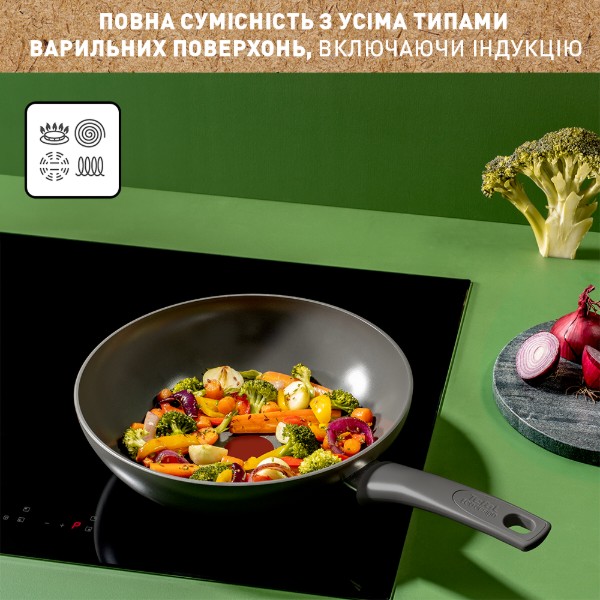 Фото - Сковорода ВОК Tefal C4261943 Renewal 28 см