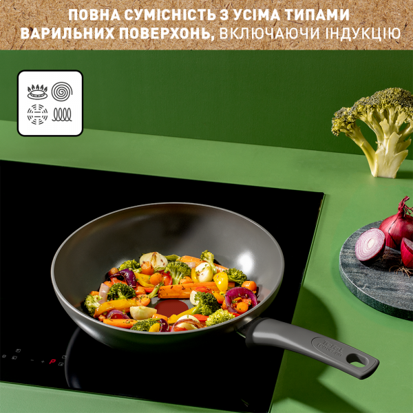 Фото - Сковорода ВОК Tefal C4261943 Renewal 28 см