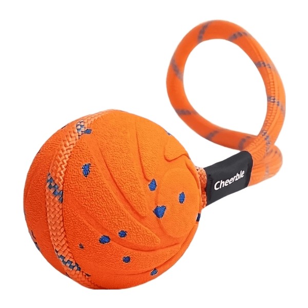 Фото - Интерактивная игрушка для собак Cheerble Wicked Ball Air Rope Bright Orange (CWQ03O) Фото - Интерактивная игрушка для собак Cheerble Wicked Ball Air Rope Bright Orange (CWQ03O)