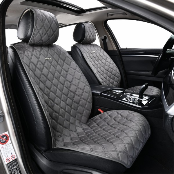 Фото - Комплект накидок на сидіння автомобіля CarLife Nitro grey 2 шт. (SC40202)