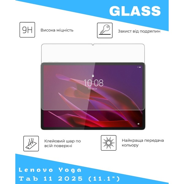 Фото - Защитное стекло для планшета BeCover for Lenovo Yoga Tab 11 2025 (11.1"") TB-710FU (714895)