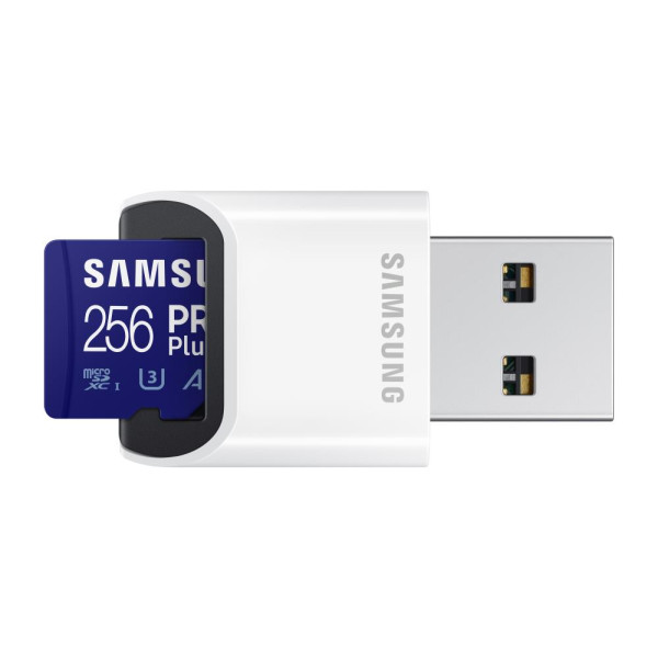Фото - Карта пам'яті Samsung MICRO SDXC PRO+ 256GB W/READER (MB-MD256SB/WW)