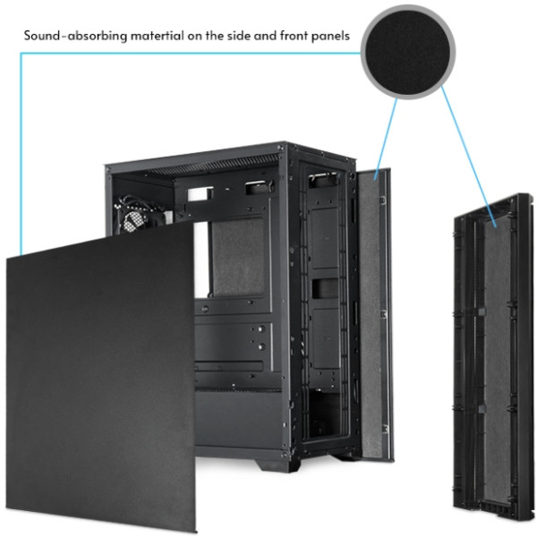 Фото - Корпус Chieftec Pro Midi Q AS-01B-OP ATX без БЖ Black (AS-02B-OP)