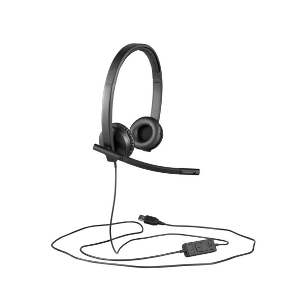 Фото - Гарнітура дротова Logitech H570e Corded Stereo USB Headset (Teams version) Black (981-001431)