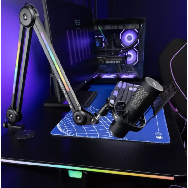 Фото - Стійка-пантограф для мікрофона Proove Gaming Neon Arm black (PMNR00110001)