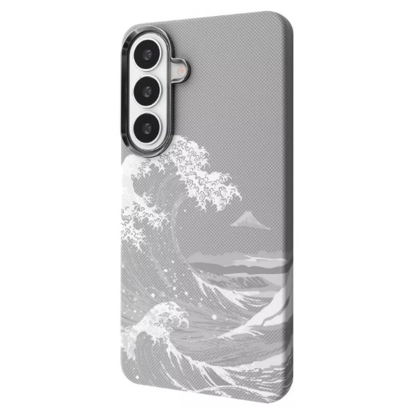 Фото - Чохол для смартфону Proove Gleam Case with Magnetic Ring Samsung Galaxy S26 white waves (70949)