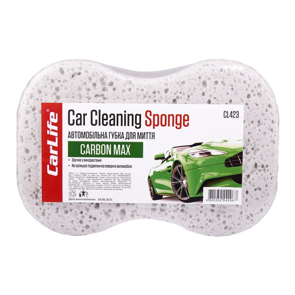 Фото - Автомобільна губка CarLife CarbonMax з великими порами (CL-423)