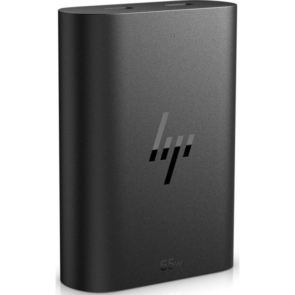 Фото - Зарядний пристрій для ноутбука HP 65W GaN USB-C LC Black (600Q7AA)