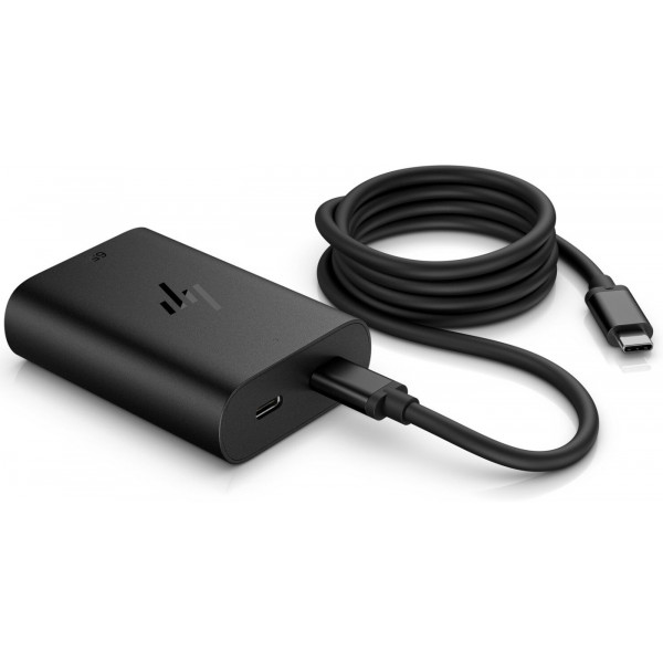 Фото - Зарядний пристрій для ноутбука HP 65W GaN USB-C LC Black (600Q7AA)
