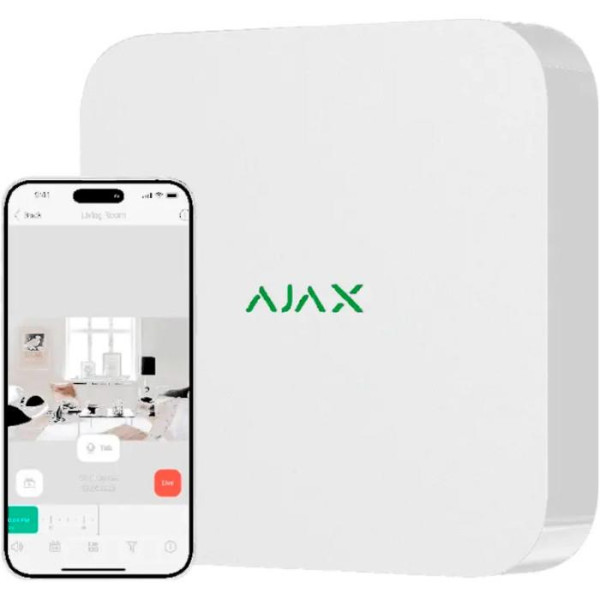 Фото - Видеорегистратор IP Ajax NVR 16ch ASP White (000034518)