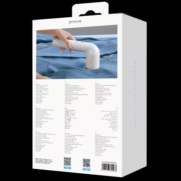 Фото - Вертикальный отпариватель ручной Proove Nuvia (900W) white (HSPN90000002)