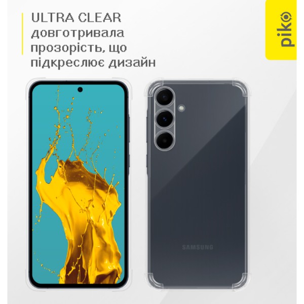 Фото - Чохол для смартфону Piko Shockproof TPU for Samsung Galaxy A37 Transparent (1283126635199)