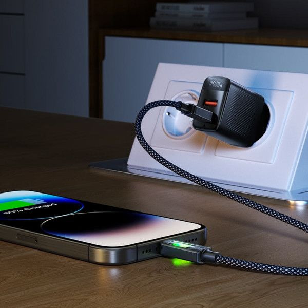 Фото - Кабель AceFast USB 2.0 AM-Type-C M, 1.2м 60W C21-04 Black (6974316284673)