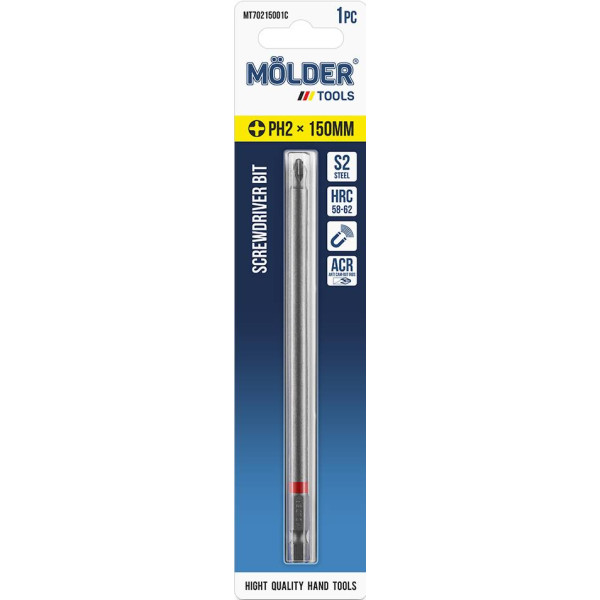 Фото - Бита для отвертки Molder PH2x150мм (MT70215001C)