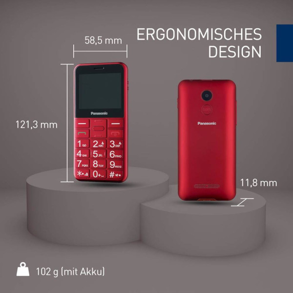 Фото - Мобильный телефон Panasonic KX-TU155EXRN Red