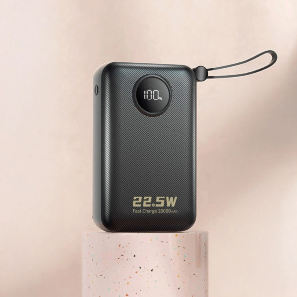 Фото - Батарея мобильная Dudao 20000mAh K14+ 22.5W Black (6977196680016)