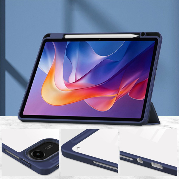 Фото - Чохол для планшета BeCover Soft Edge з кріпленням для стілусу for Xiaomi Redmi Pad 2 11.0" Deep Blue (713657)