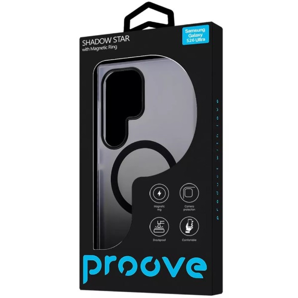 Фото - Чохол для смартфону Proove Shadow Star Case with Magnetic Ring Samsung Galaxy S26 Ultra black (PCSSSGSU2602)