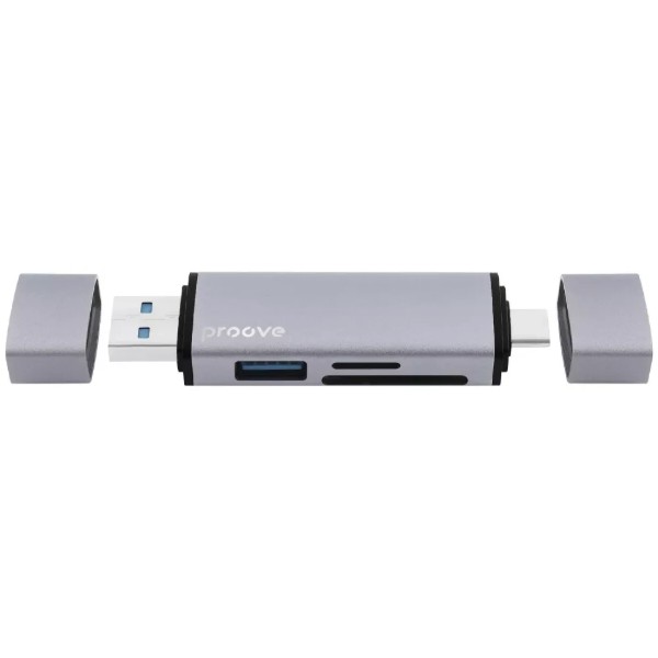 Фото - Кардридер Proove Arc Link 3 in 1 (USB3.0 + SD Card + Micro SD Card) Silver (HBAL00210014)