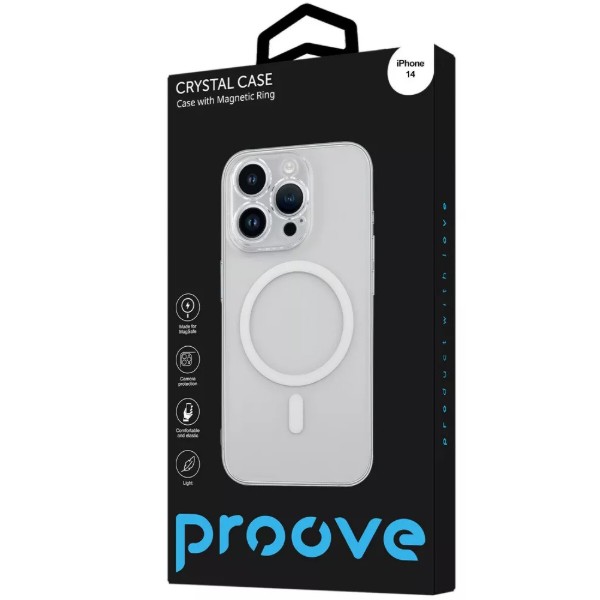 Фото - Чехол для смартфона Proove Crystal Case with Magnetic Ring iPhone 14 brilliance (PCCCIP140059)