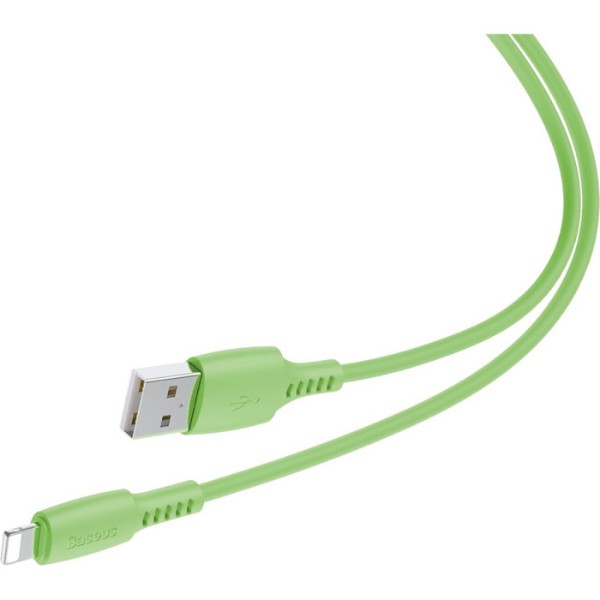 Фото - Кабель Baseus Colourful Cable USB for iP 2.4A 1.2 m Green (CALDC-06)