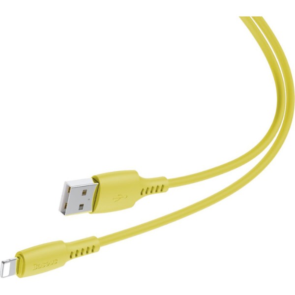 Фото - Кабель Baseus Colourful Cable USB for iP 2.4A 1.2 m Yellow (CALDC-0Y)