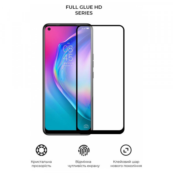 Фото - Захисне скло для смартфону Armorstandart Full Glue HD for Tecno Camon 16/16 SE Black (ARM65097)