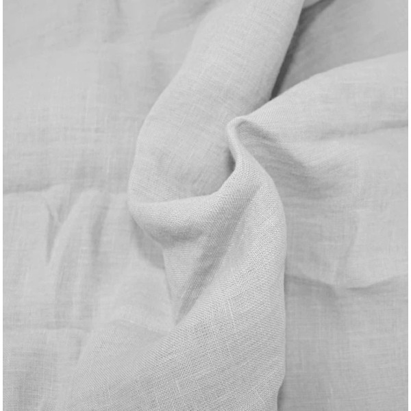 Фото - Простынь двуспальная MirSon Лен Linen Caspian 180х190 см (2200008248550)