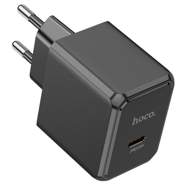 Фото - Мережевий зарядний пристрій HOCO CS13A PD20W charger set Type-C Black (6942007603843)