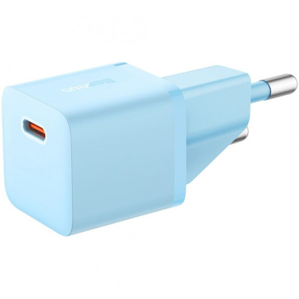 Фото - Мережевий зарядний пристрій Baseus GaN5 FC mini 1C 20W Blue (CCGN050103)