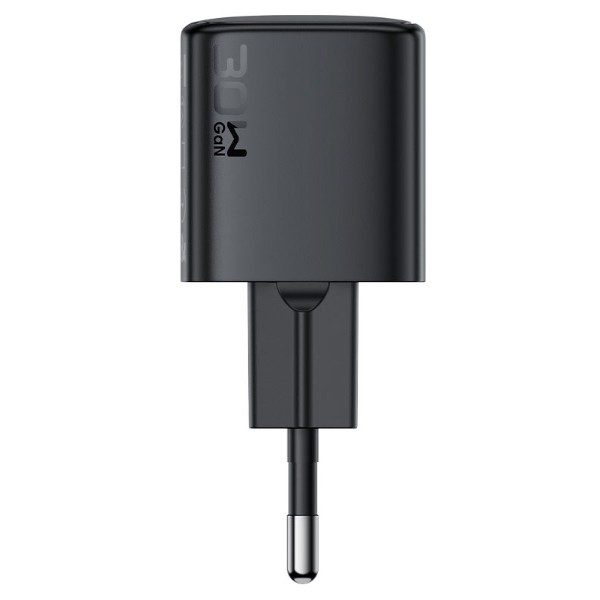 Фото - Сетевое зарядное устройство AceFast 1xUSB-C 30W Gan A118 Fast Charger + USB-C cable Black (6974316285175)