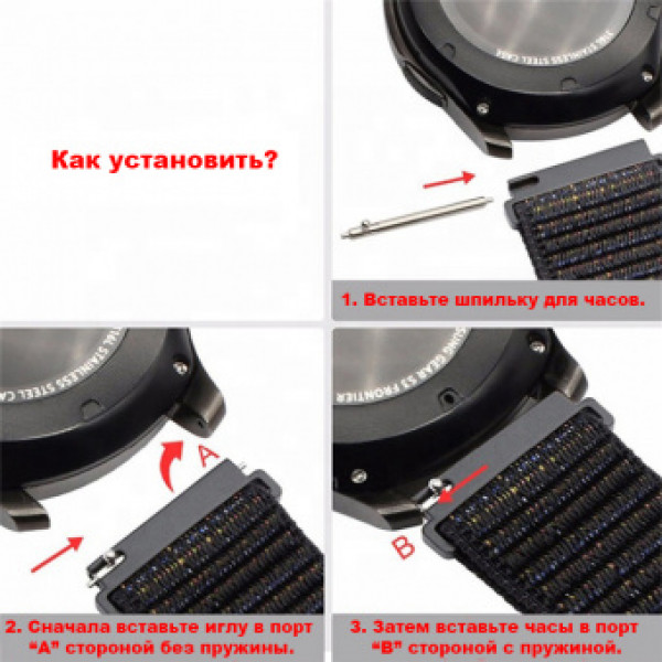 Фото - Ремінець для смарт-годинника BeCover Nylon Style for Garmin Vivoactive 3/3 Music/Vivomove HR/Vivomove Yellow (705866)