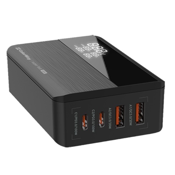 Фото - Сетевое зарядное устройство Colorway Power Delivery GaN (2USB-A + 2USB TYPE-C) (100W) Black (CW-CHS041PD-BK)