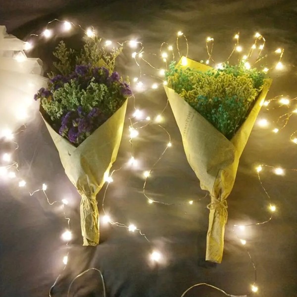 Фото - Гірлянда лінійна Colorway LED 100 10м теплий колір 3AA Battery (CW-G-100L10NB)