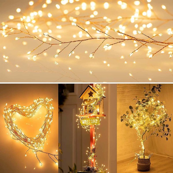 Фото - Мішура-гірлянда Colorway LED 200 6м теплий колір 220V (CW-G-200L6VC)