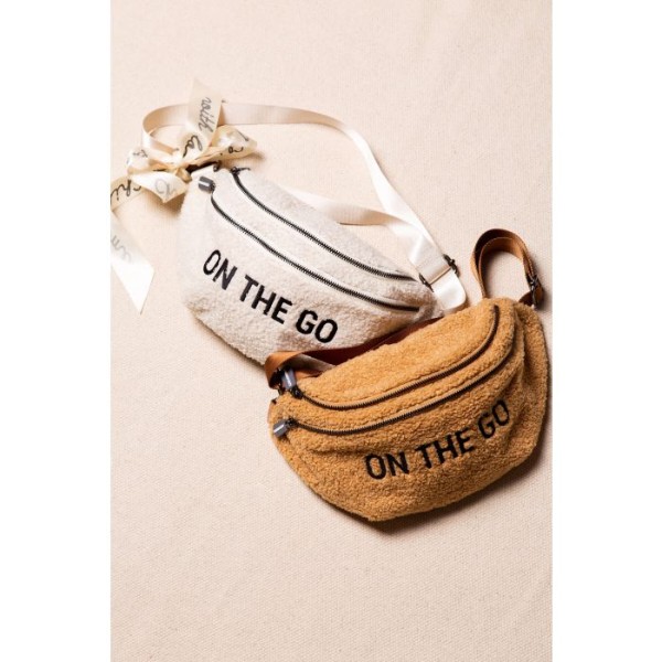 Фото - Поясна сумка Childhome Banana bag - Teddy White (CWBANATW)