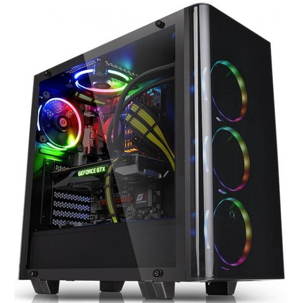 Фото - Корпус Thermaltake View 21 TG Black Tempered Glass (CA-1I3-00M1WN-00)
