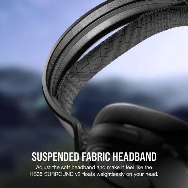 Фото - Гарнітура дротова ігрова Corsair HS35 Surround v2 Multiplatform Gaming Carbon (CA-9011386-EU)