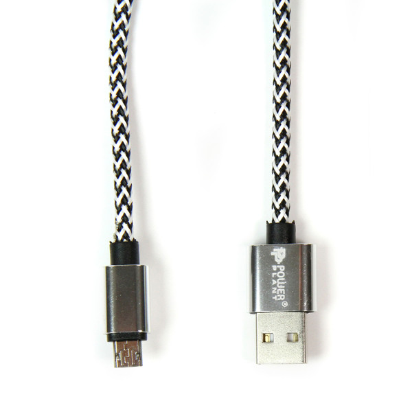 Фото - Кабель PowerPlant USB 2.0 AM/Micro B 1m Grey (CA910212)