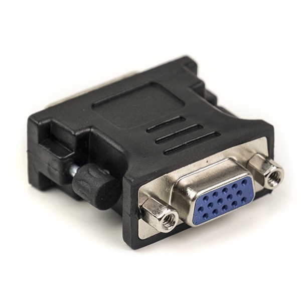 Фото - Перехідник PowerPlant VGA - DVI-I (24+5 pin) Black (CA910892)