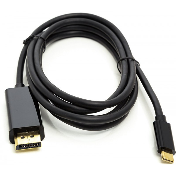 Фото - Кабель Thunderbolt PowerPlant USB Type-C 3.1 Thunderbolt 3 (M) - DisplayPort (M), 4K, 1.8m (CA911844)