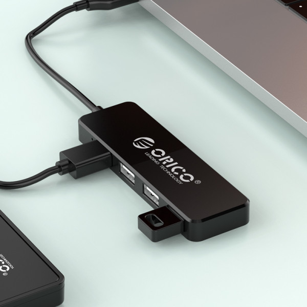 Фото - Хаб USB Orico USB 2.0 4 порта (FL01-BK-BP)