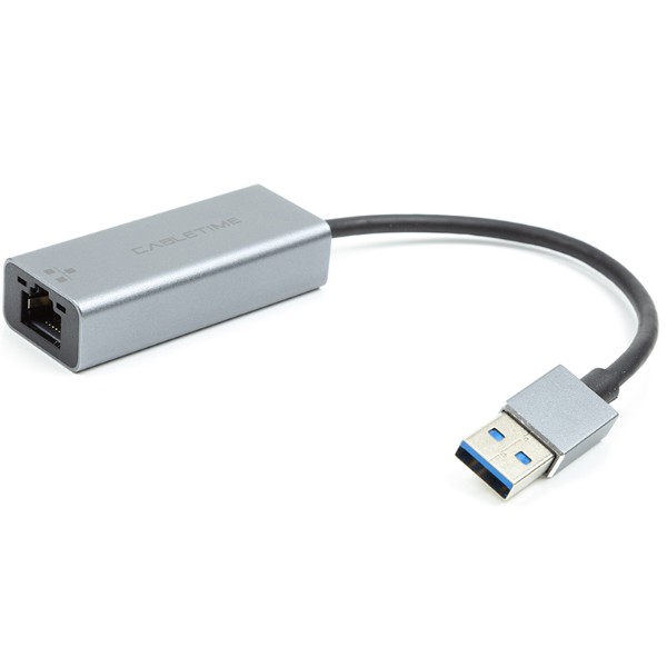 Фото - Переходник USB- RJ-45 Cabletime USB 3.0 - RJ45 0.15m (CA913367)